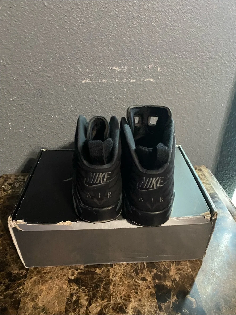 Jordan Men's Black High-Top Suede Sneakers